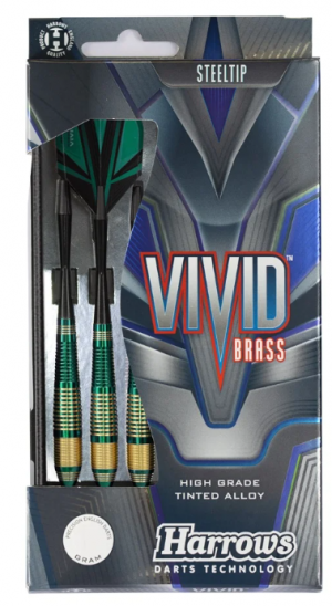 Fléchettes Harrows Vivid Brass Vert