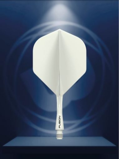 Dart Shaft+Veer Fusion Kort – wit