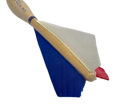 Fléchettes Belges en bois Widdy No.2 Official Tournament Darts bleu/blanc/rouge