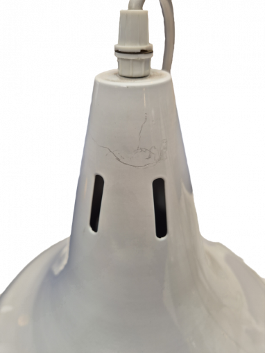 Abat-jour métal blanche Cloche