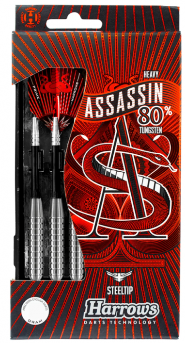 Fléchettes Harrows Assassin Heavy 80% Tungstene