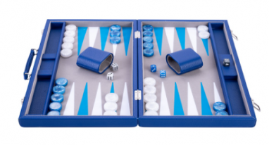 Backgammon Bleu 47×28 cm
