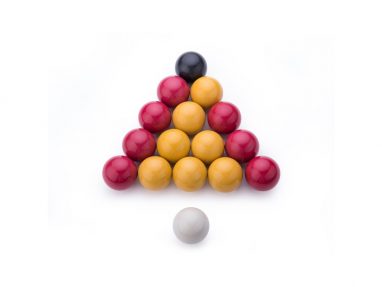 Jeu de billes 50,8mm rouge/jaune standard