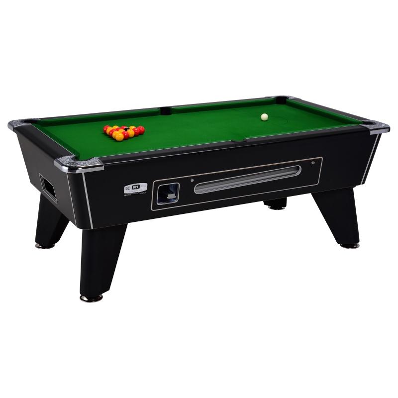 Billard Olga 7ft noir avec monnayeur