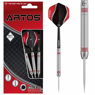 Fléchettes Bull&rsquo;s Artos AR3 80% Tungsten